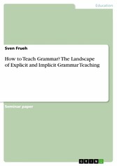 How to Teach Grammar? The Landscape of Explicit and Implicit Grammar Teaching