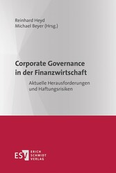 Corporate Governance in der Finanzwirtschaft