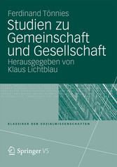 Studien zu Gemeinschaft und Gesellschaft