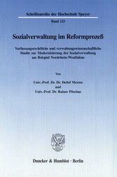 Sozialverwaltung im Reformprozeß.