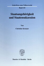 Staatsangehörigkeit und Staatensukzession.