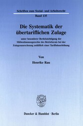 Die Systematik der übertariflichen Zulage