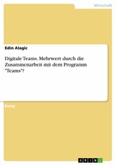 Digitale Teams. Mehrwert durch die Zusammenarbeit mit dem Programm 'Teams'?