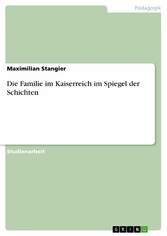 Die Familie im Kaiserreich im Spiegel der Schichten