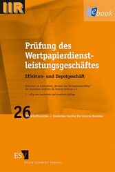 Prüfung des Wertpapierdienstleistungsgeschäftes