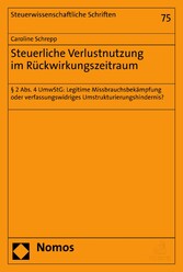 Steuerliche Verlustnutzung im Rückwirkungszeitraum