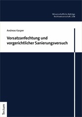 Vorsatzanfechtung und vorgerichtlicher Sanierungsversuch