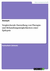 Vergleichende Darstellung von Therapie- und Behandlungsmöglichkeiten einer Epilepsie