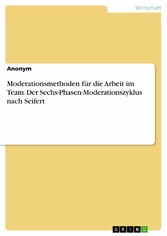 Moderationsmethoden für die Arbeit im Team. Der Sechs-Phasen-Moderationszyklus nach Seifert