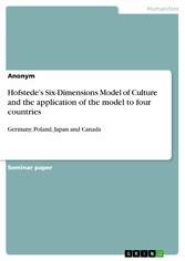 Hofstede's Six-Dimensions Model of Culture and the application of the model to four countries