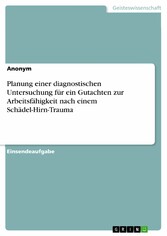 Planung einer diagnostischen Untersuchung für ein Gutachten zur Arbeitsfähigkeit nach einem Schädel-Hirn-Trauma