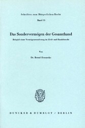 Das Sondervermögen der Gesamthand.