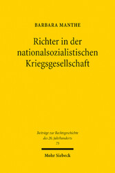 Richter in der nationalsozialistischen Kriegsgesellschaft