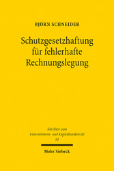 Schutzgesetzhaftung für fehlerhafte Rechnungslegung