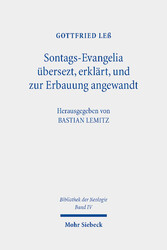 Sontags-Evangelia übersezt, erklärt, und zur Erbauung angewandt