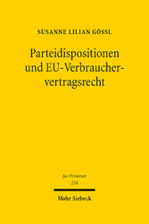 Parteidispositionen und EU-Verbrauchervertragsrecht