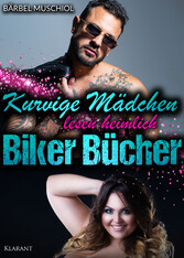 Kurvige Mädchen lesen heimlich Biker Bücher