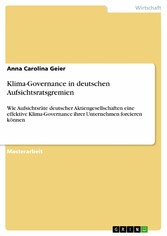 Klima-Governance in deutschen Aufsichtsratsgremien