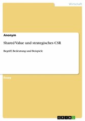 Shared Value und strategisches CSR