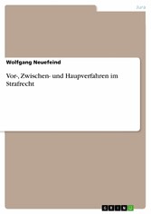 Vor-, Zwischen- und Haupverfahren im Strafrecht