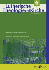 Lutherische Theologie und Kirche, Themenheft: Morgen Kirche sein - Einzelkapitel - Morgen Kirche sein. Überlegungen zur Zukunft von Kirche und Gemeinde aus landeskirchlicher Perspektive