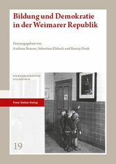 Bildung und Demokratie in der Weimarer Republik