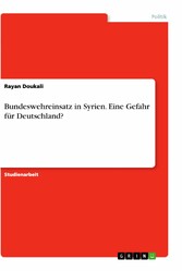 Bundeswehreinsatz in Syrien. Eine Gefahr für Deutschland?