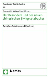 Der Besondere Teil des neuen chinesischen Zivilgesetzbuches