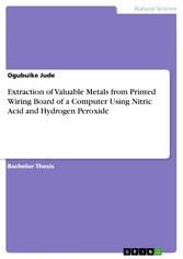 Extraction of Valuable Metals from Printed Wiring Board of a Computer Using Nitric Acid and Hydrogen Peroxide