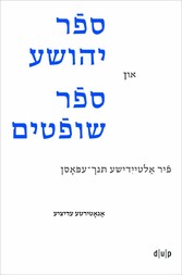 Joshua and Judges in Yiddish Verse