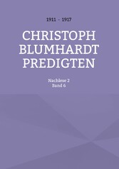 Christoph Blumhardt Predigten