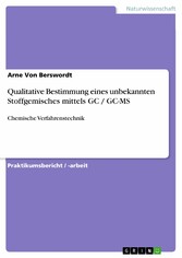 Qualitative Bestimmung eines unbekannten Stoffgemisches mittels GC / GC-MS