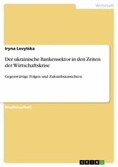 Der ukrainische Bankensektor in den Zeiten der Wirtschaftskrise