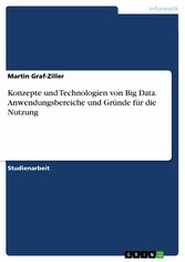 Konzepte und Technologien von Big Data. Anwendungsbereiche und Gründe für die Nutzung