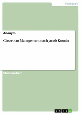 Classroom Management nach Jacob Kounin