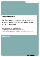 Wie beurteilen Menschen mit seelischen Behinderungen ihre Teilhabe hinsichtlich der Wohnsituation?