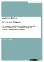 Sprechen und Sprache