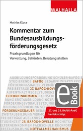 Kommentar zum Bundesausbildungsförderungsgesetz