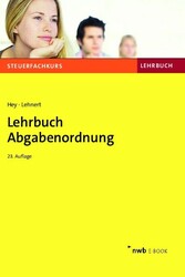 Lehrbuch Abgabenordnung