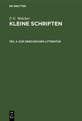 Zur Griechischen Litteratur