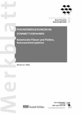 Merkblatt Fassadenbekleidungen im Dünnbettverfahren (PDF) 2022-11