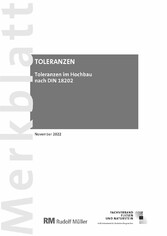 Merkblatt Toleranzen im Hochbau (PDF) 2022-11