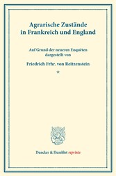 Agrarische Zustände in Frankreich und England.