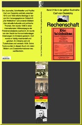 Rechenschaft  -  Band 213e in der gelben Buchreihe - bei Jürgen Ruszkowski