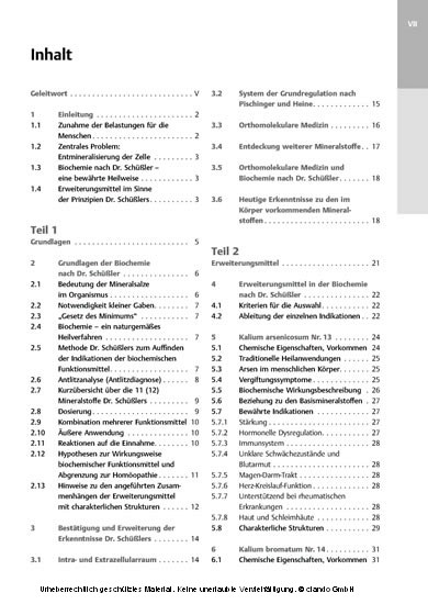 Erweiterungsmittel in der Biochemie nach Dr. Schüßler