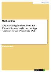 App-Marketing als Instrument zur Kundenbindung, erklärt an der App 'Leerlauf' für das iPhone und iPad