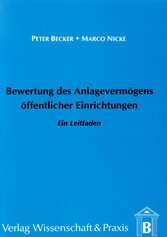 Bewertung des Anlagevermögens öffentlicher Einrichtungen.