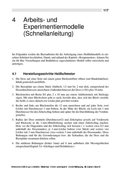 Experimente mit Heißluftmotoren