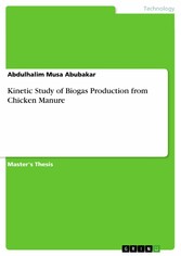 Kinetic Study of Biogas Production from Chicken Manure