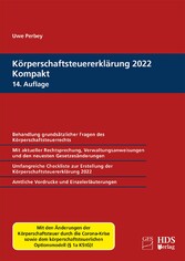 Körperschaftsteuererklärung 2022 Kompakt